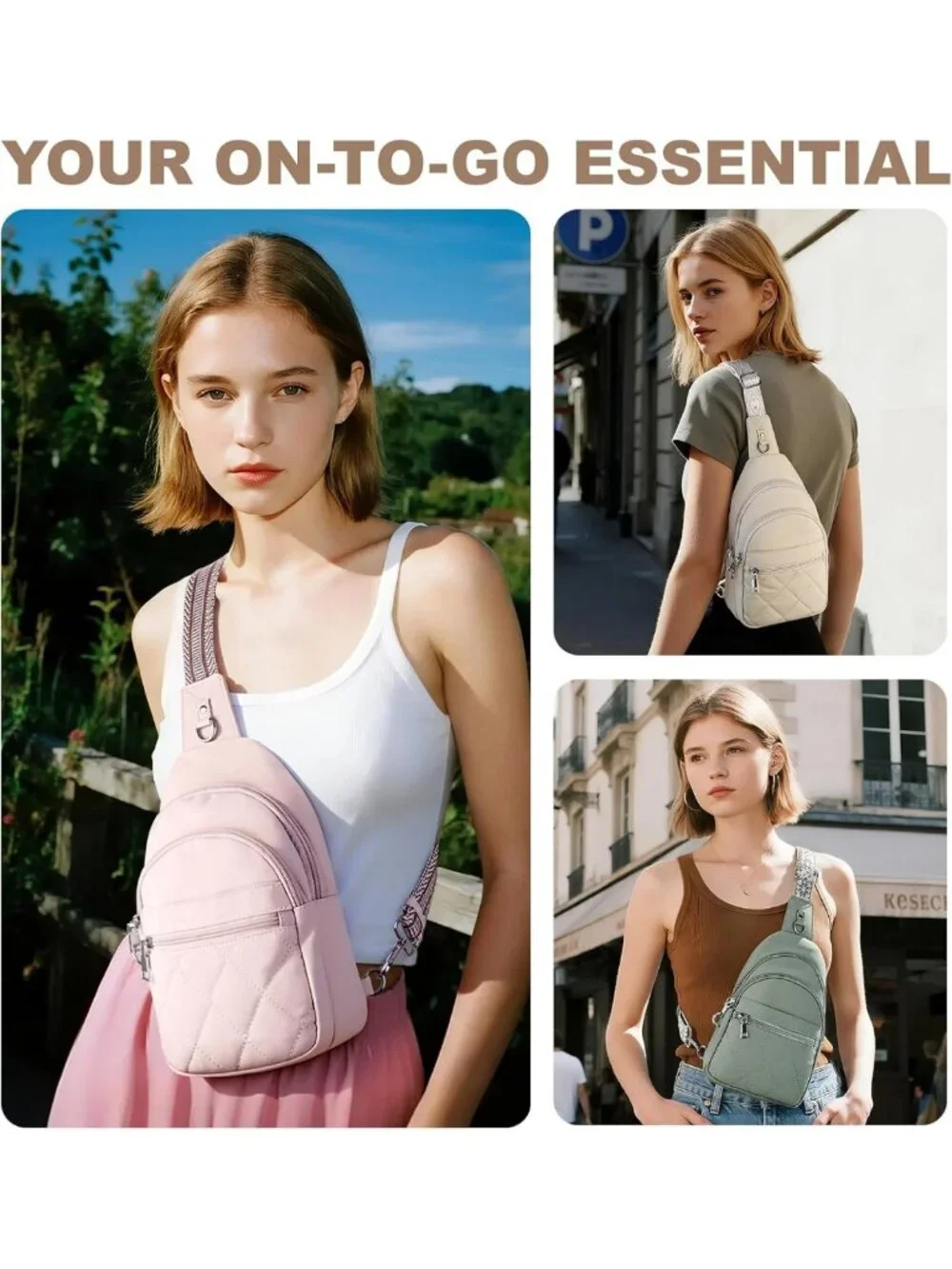 Stylish Anti-Theft RFID Sling Bag for Women - Perfect Crossbody Travel Purse